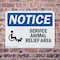 Signmission Service Animal Relief Area, 10 in W x Rectangle, Plastic OS-2PACK-NS-P-710-L-18289 - alternate 3